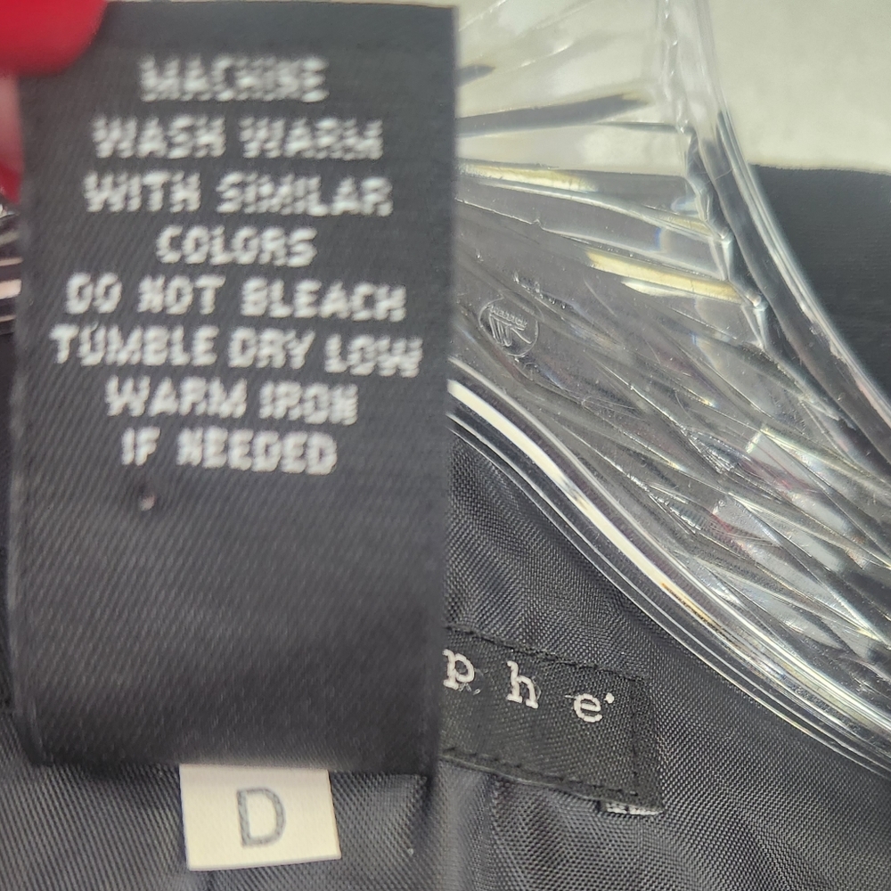 Apostrophe Essentials Black Three Button Dress Co… - image 5